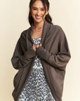 Davi & Dani Dolman Long Sleeve Open Front Jacket