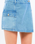 American Bazi Cargo Pocket Denim Skort