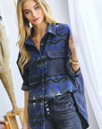 Davi & Dani Plus Printed Button Down Jacket - Online Only - My Pampered Life Seattle