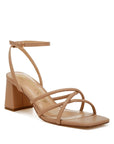 Alyona Low Block Heel Strappy Sandals