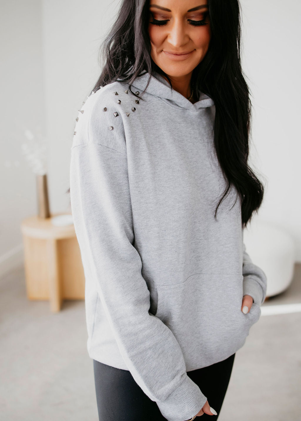 East Studded Hoodie by Lily &amp; Lottie