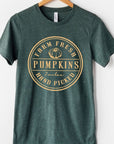 Farm Fresh Pumpkins Circle Graphic Tee