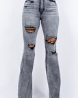 GJG Denim Storm Bell Bottom Jean in Grey