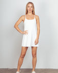 VERY J Sleeveless Active Tennis Dress with Unitard Liner