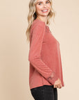 Super Lady Full Size Lace Detail Round Neck T-Shirt