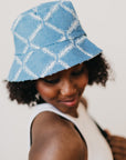 Diamond Print Bucket Hat