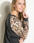 e Luna Animal Mix Sequin Pocket Sweatshirt