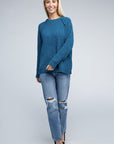 Zenana Raglan Chenille Sweater