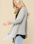 Celeste Full Size Open Front Knit Cardigan