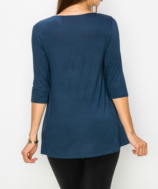 Fabina Bamboo Elbow Length Tunic