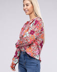 Floral Printed Long Sleeve Shirt