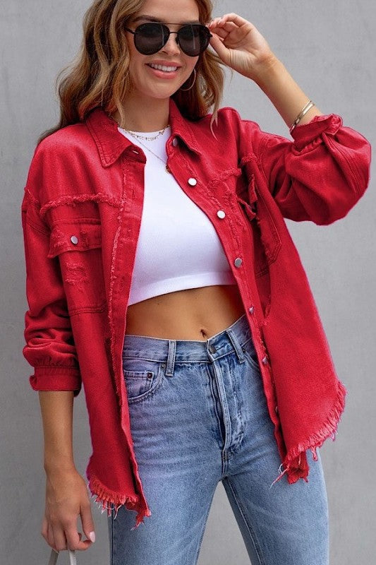 Tattered Shacket