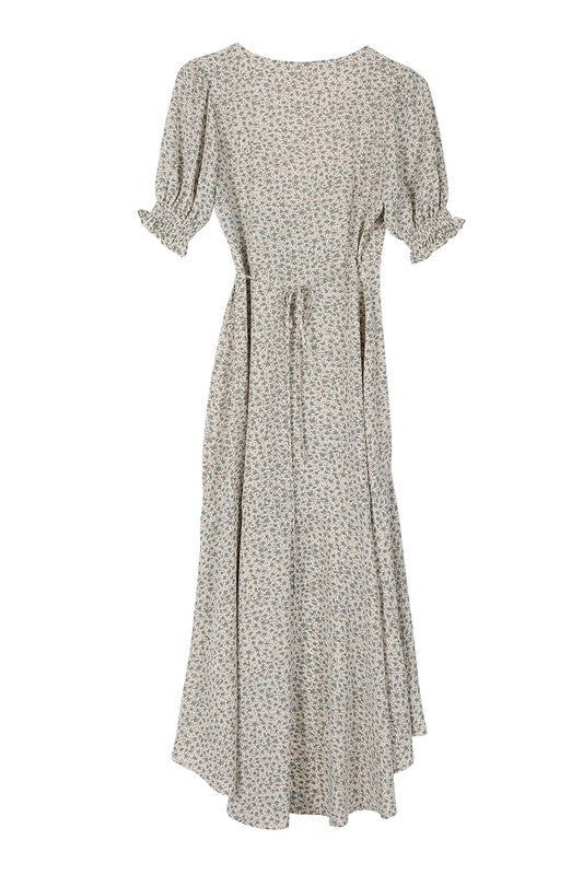 Lilous Short Sleeve Wrap Dress - Online Only