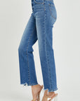 RISEN High Rise Straight Jeans