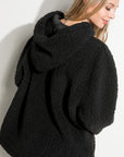 e Luna Fuzzy Faux Fur Oversized Sweatshirt