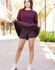 Julia Rose The Britt - Brown Skort