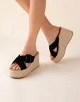 Manta Espadrille Platform Slides