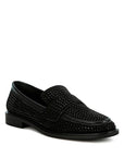 Hobbs Rhinestones Embellished Loafers