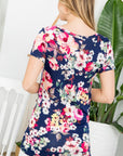 e Luna Floral Tunic Top