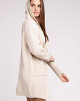 Zenana Hooded Open Front Sweater Cardigan