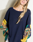 Paisley Volume Sleeve Top - Online Only - My Pampered Life Seattle