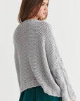 HYFVE Cable Knit V-Neck Sweater