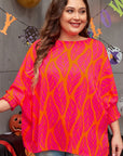 PLUS Women Smocked Lantern Sleeve Plus Size Blouse