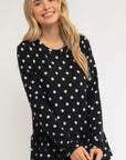 e Luna Polka Dot Tunic Top