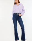 Kancan High Rise Double Waistband Flare Jeans