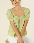 Lilou Smocked Blouse with Puff Sleeve