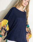 Paisley Volume Sleeve Top - Online Only - My Pampered Life Seattle