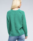 Zenana Raglan Chenille Sweater