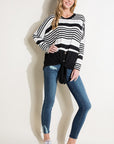 e Luna Engineering Striped Boxy Top