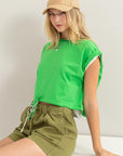 HYFVE Drawstring Hem Crop Top