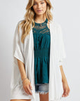 Davi & Dani Favorite Solid Kimono Cardigan