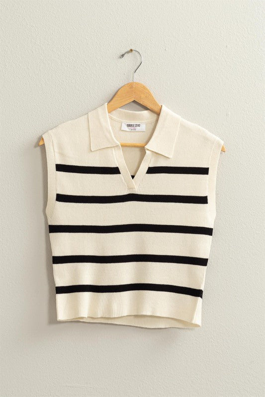 HYFVE Striped Polo Vest