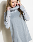 Distressed Terry Mix Tunic - My Pampered Life Seattle