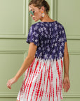 BiBi American Flag Theme Tee Dress