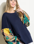 Paisley Volume Sleeve Top - Online Only - My Pampered Life Seattle