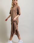 Vented Heavy Cotton Washed Dress