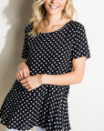 e Luna Polka Dot Tunic Top