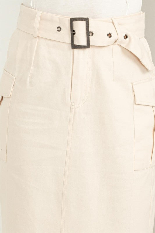 HYFVE Professional Poise Buckled Belt Cargo Skirt - Online Only