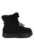 Bunting Faux Fur Collar Flatform Boots