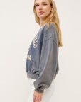 And The Why BEVERLY HILLS 92 CALIFORNIA Contrast Crop Sweatshirt