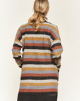 Jade By Jane Multi Color Striped Cardigan