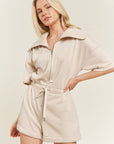 PLUS Jade by Jane Terry Zip Front Romper