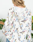 e Luna Plus Allover Floral Sweatshirt