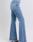 Judy Blue Full Size Raw Hem High Rise Bootcut Jeans