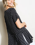 e Luna Polka Dot Tunic Top