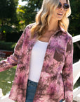 e Luna Plus Tie Dye Button Down Shirts